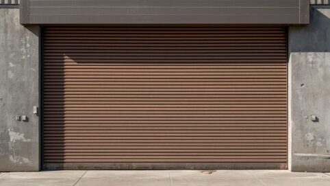 porta de enrolar de alumínio